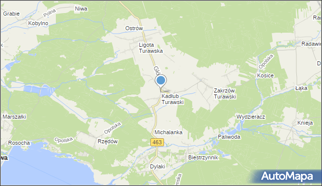 mapa Kadłub Turawski, Kadłub Turawski na mapie Targeo